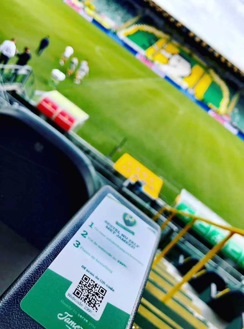 Jamezz QR bestellen in ADO Den Haag stadion - QR-code bestellen bij sportevenementen