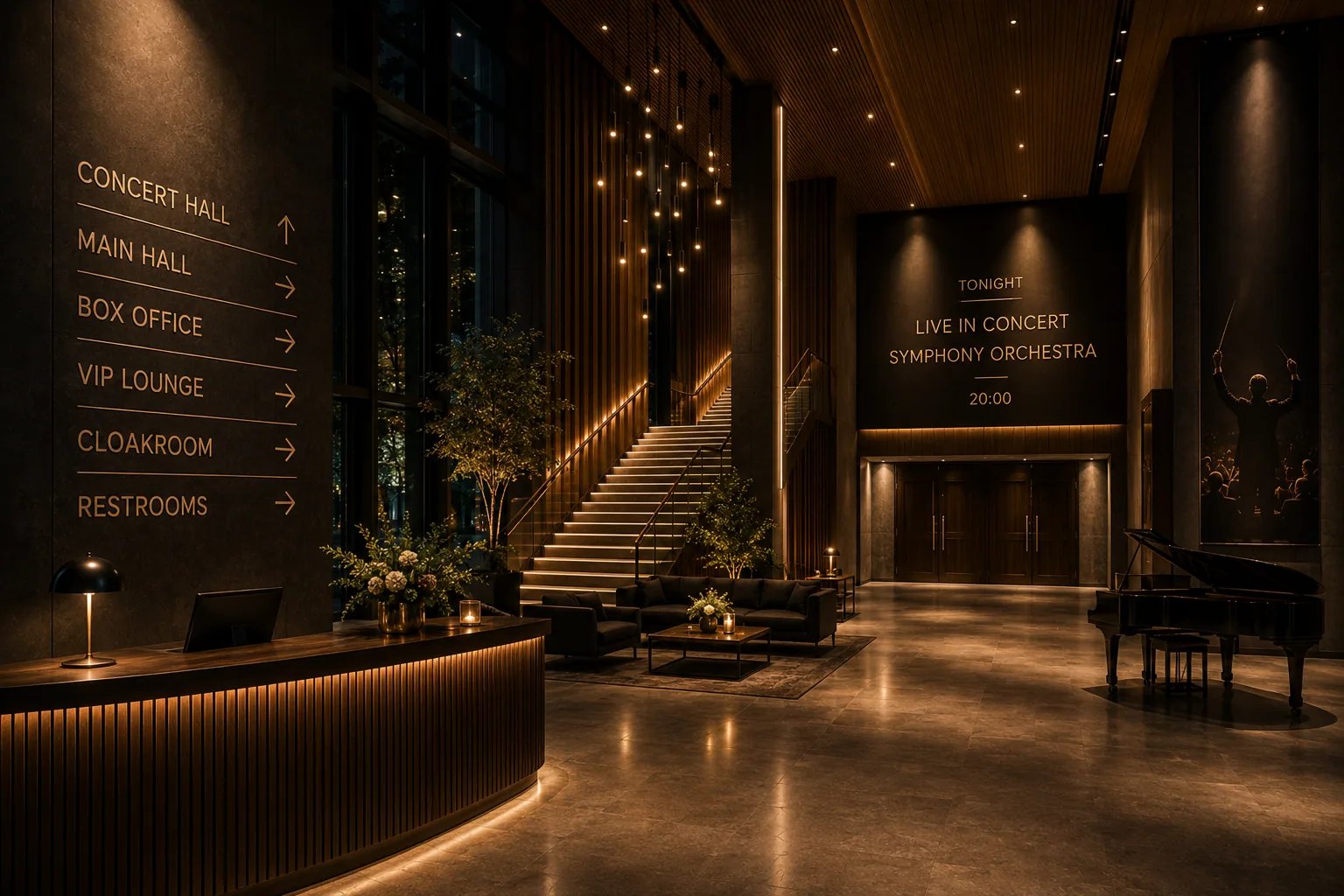 Konzerthallen und Theater - Entertainment Venue Ordering