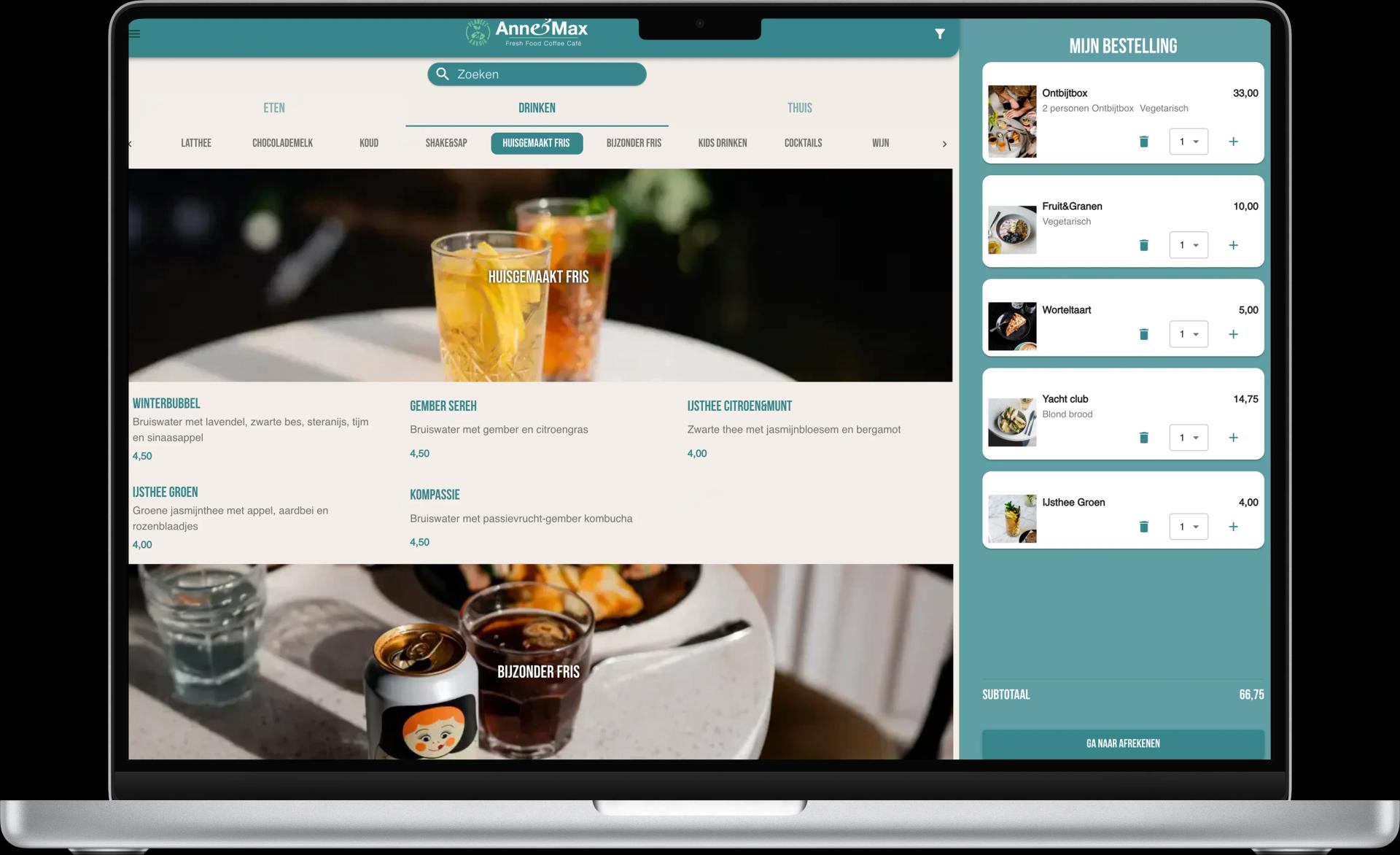 Jamezz online bestelwebshop - Anne&Max bezorg en afhaal platform
